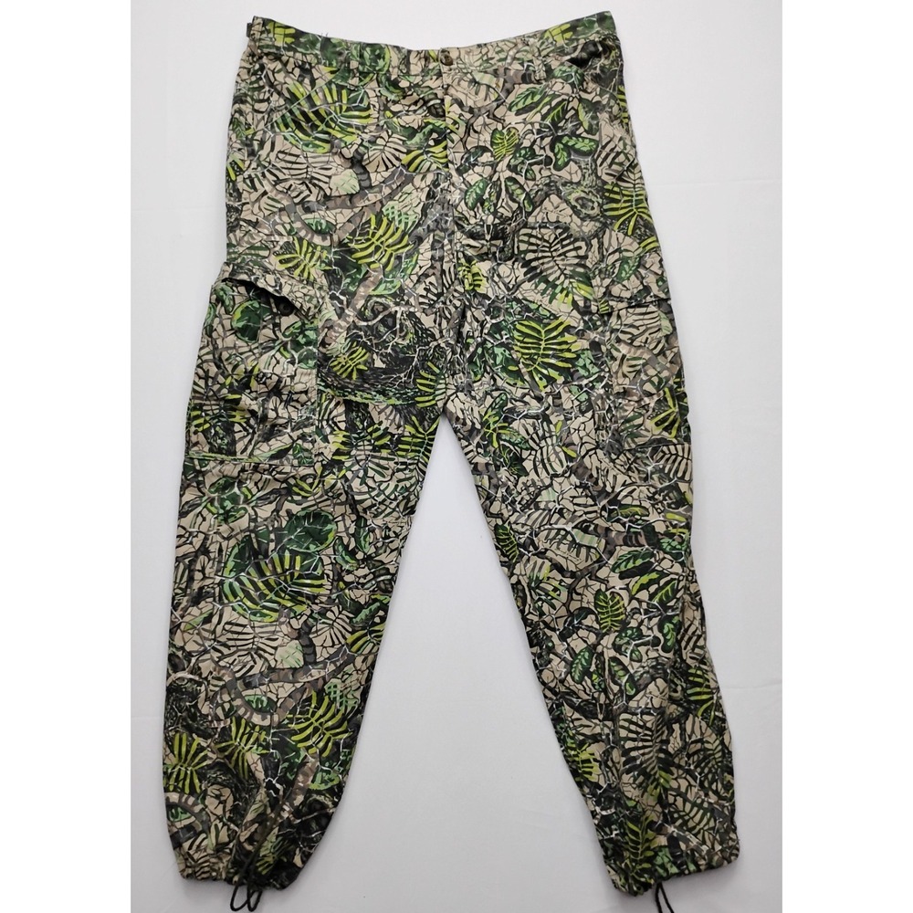 Brush Country Pants Adjustable Waist Draw Sting Ankle Men XL